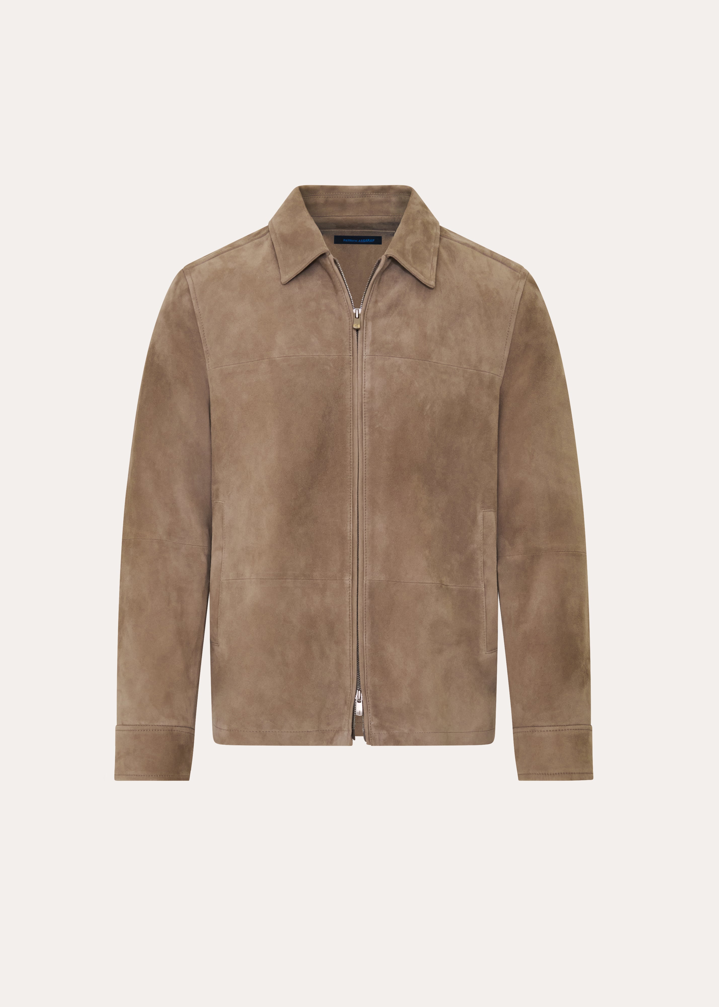 Suede Zip Up Shirt Jacket - PATRICK ASSARAF