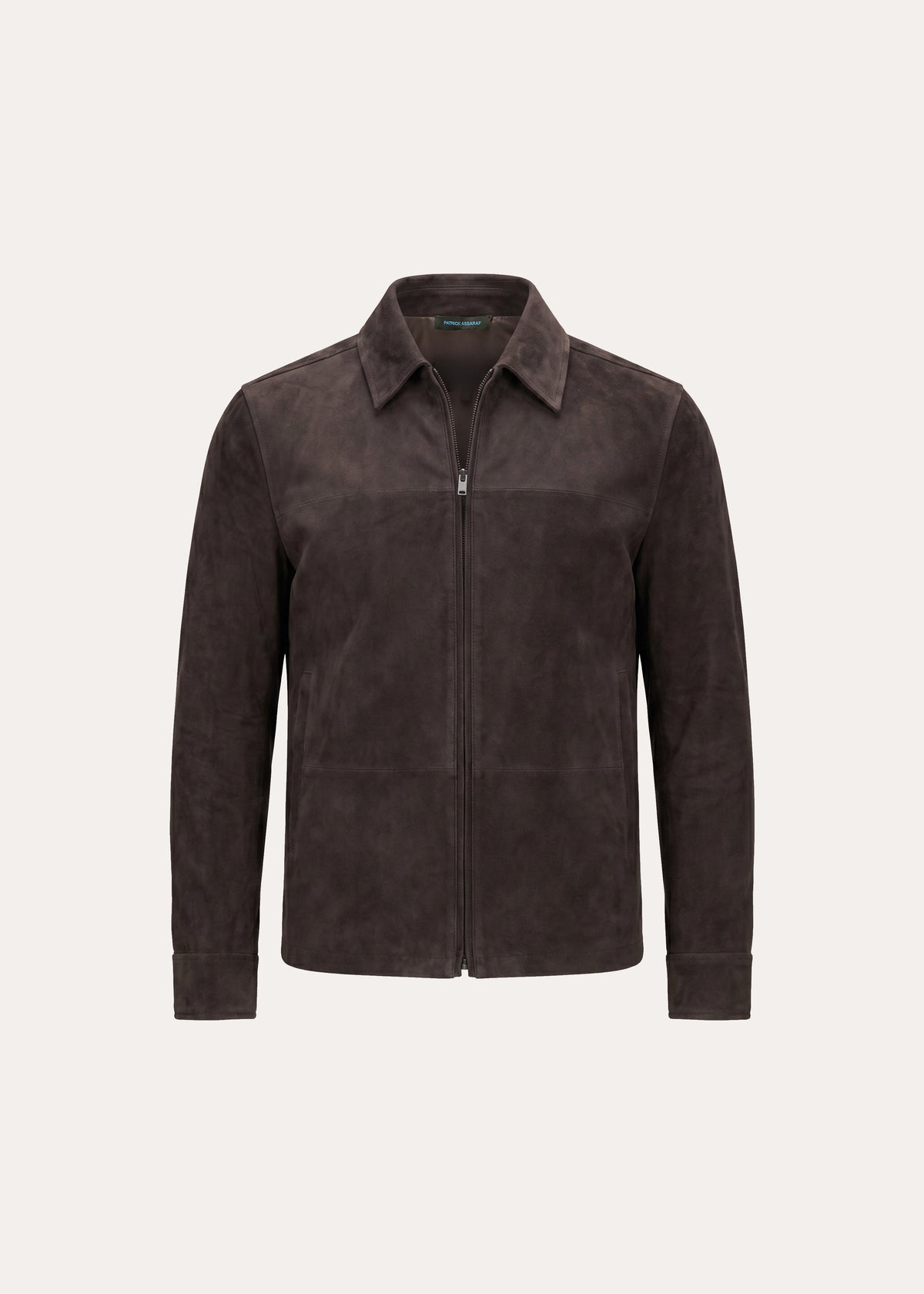 Suede Zip Up Shirt Jacket - PATRICK ASSARAF