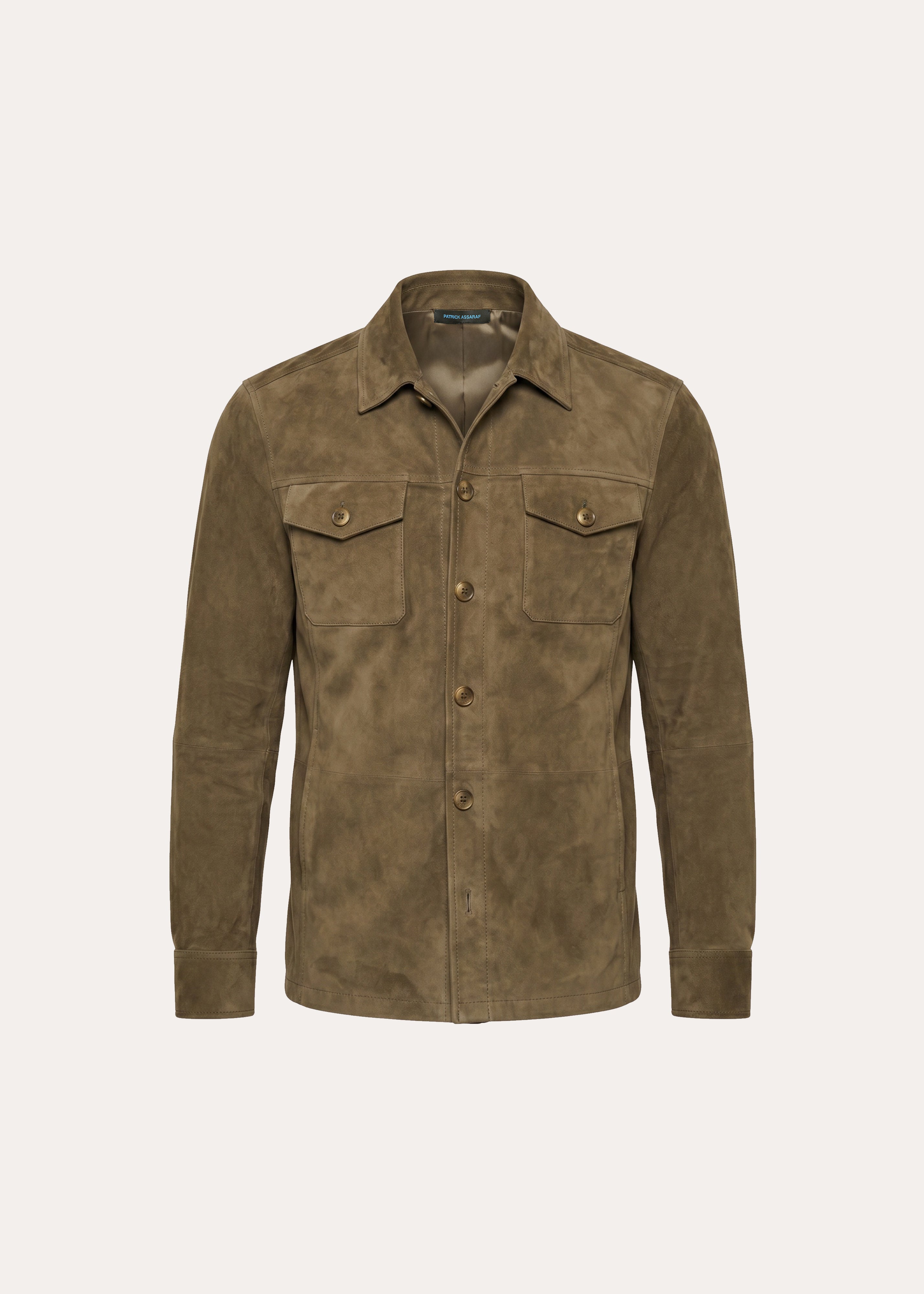 Suede Unlined Shirt Jacket