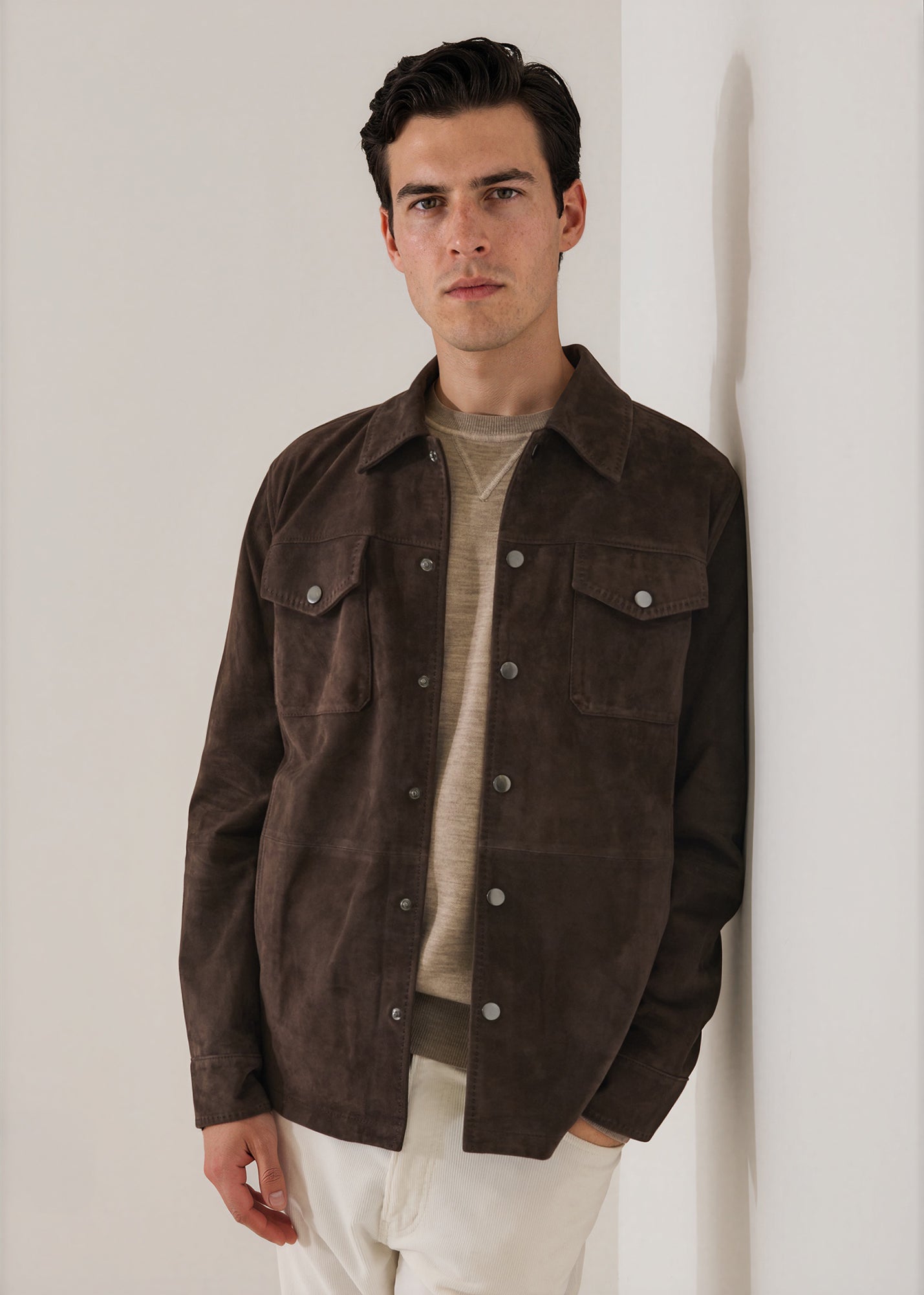 Suede Shirt Jacket - PATRICK ASSARAF