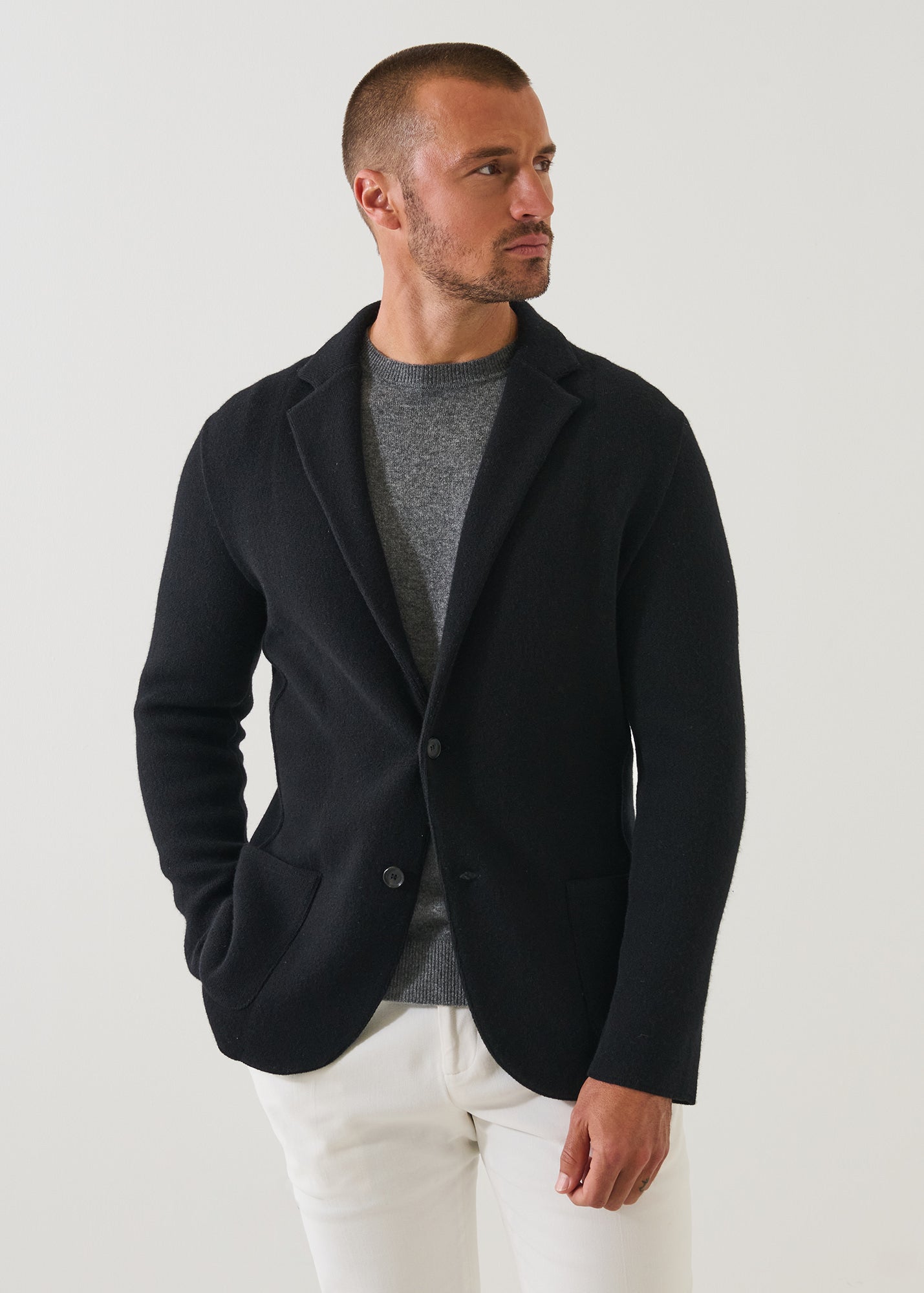 Italian Cashmere Two-Button Blazer