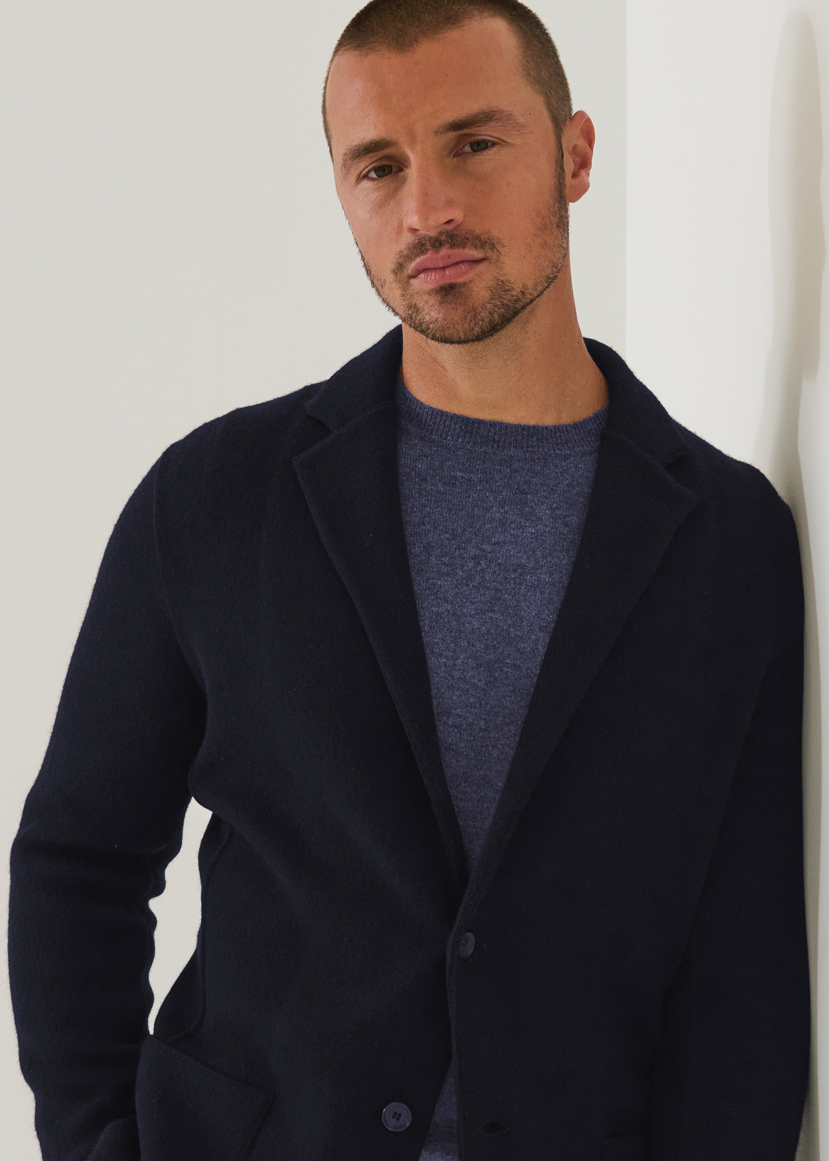 Italian Cashmere Two-Button Blazer