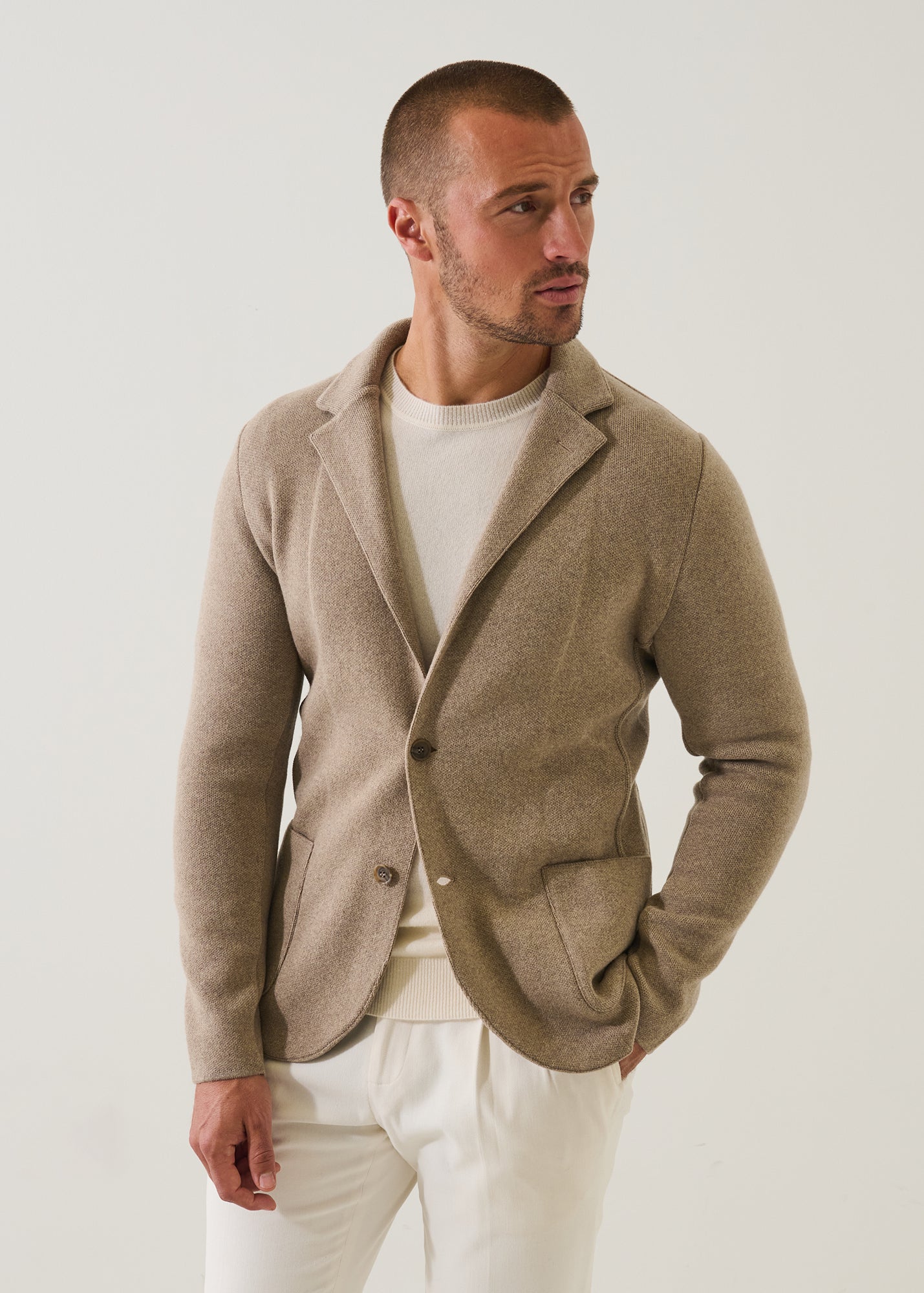 Eco-Cashmere Two Button Blazer