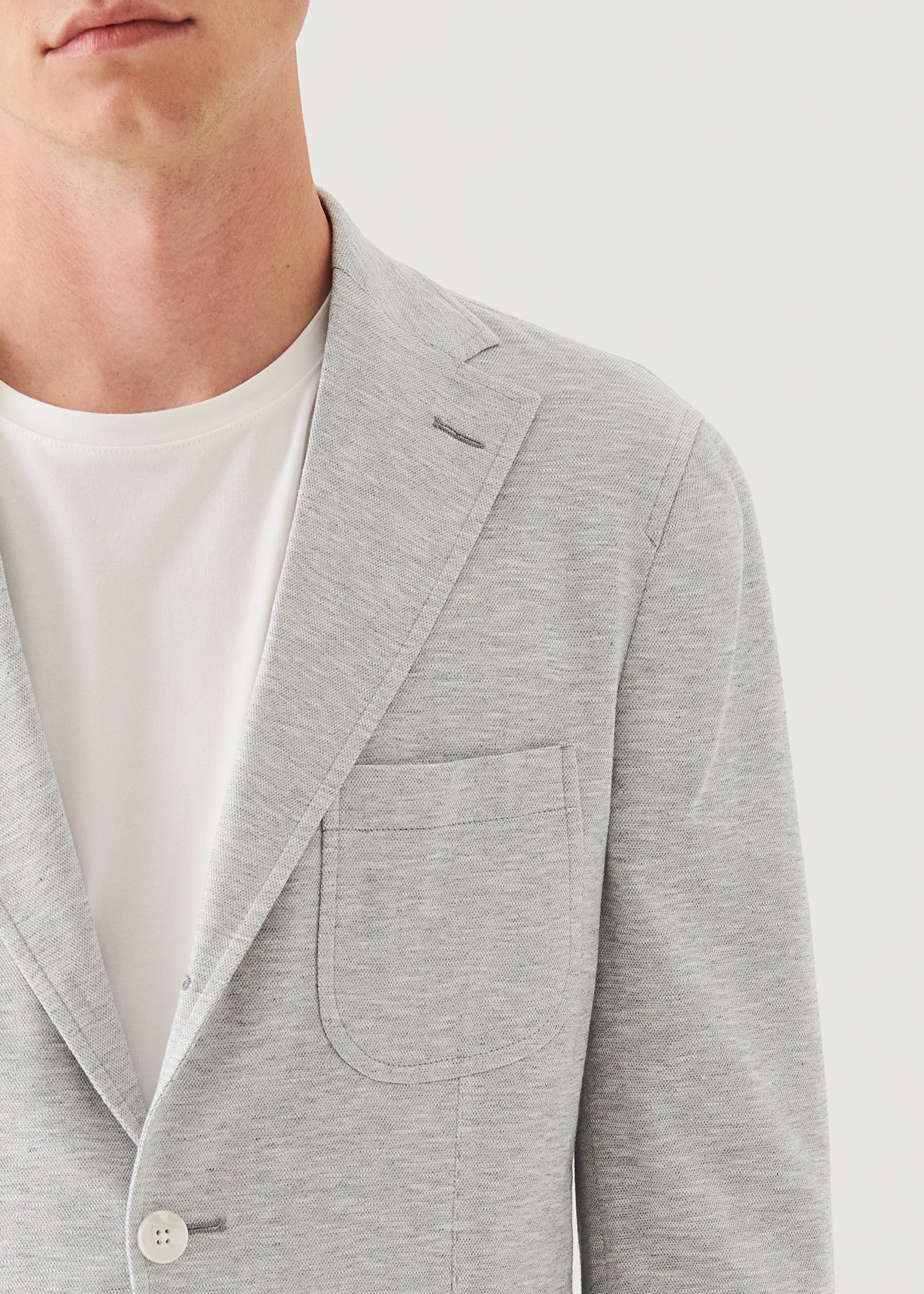 Cotton Two-Button Blazer