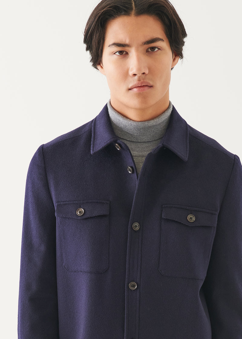 Wool-Cashmere Shirt Jacket