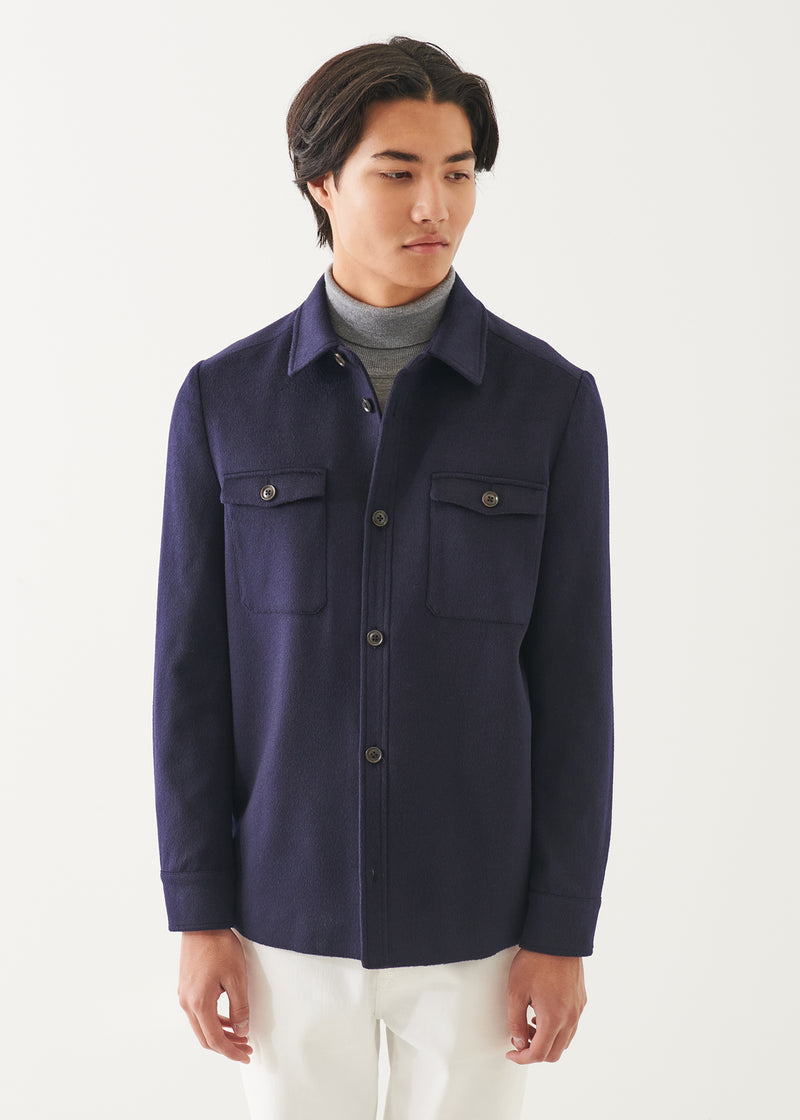 Wool-Cashmere Shirt Jacket