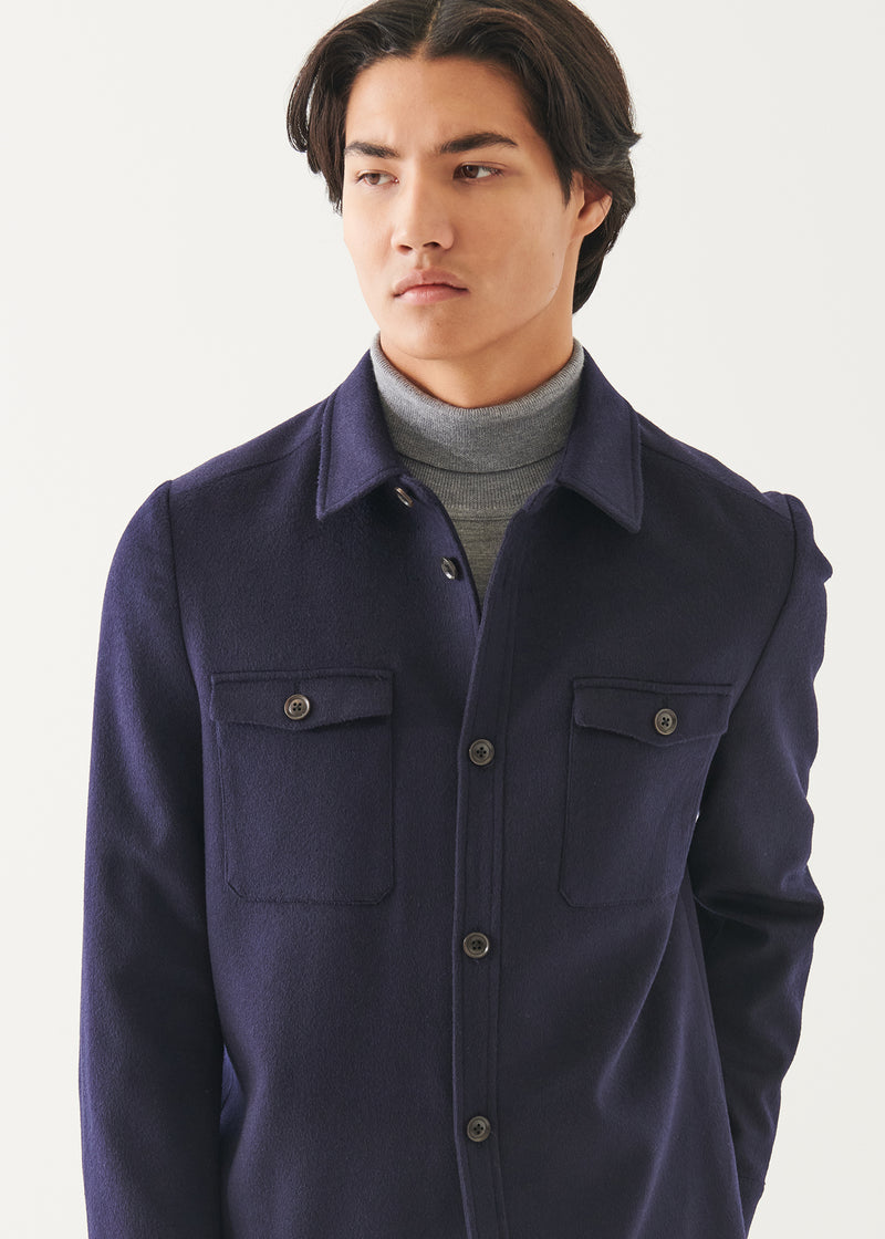 Wool-Cashmere Shirt Jacket