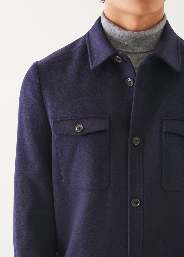 Wool-Cashmere Shirt Jacket