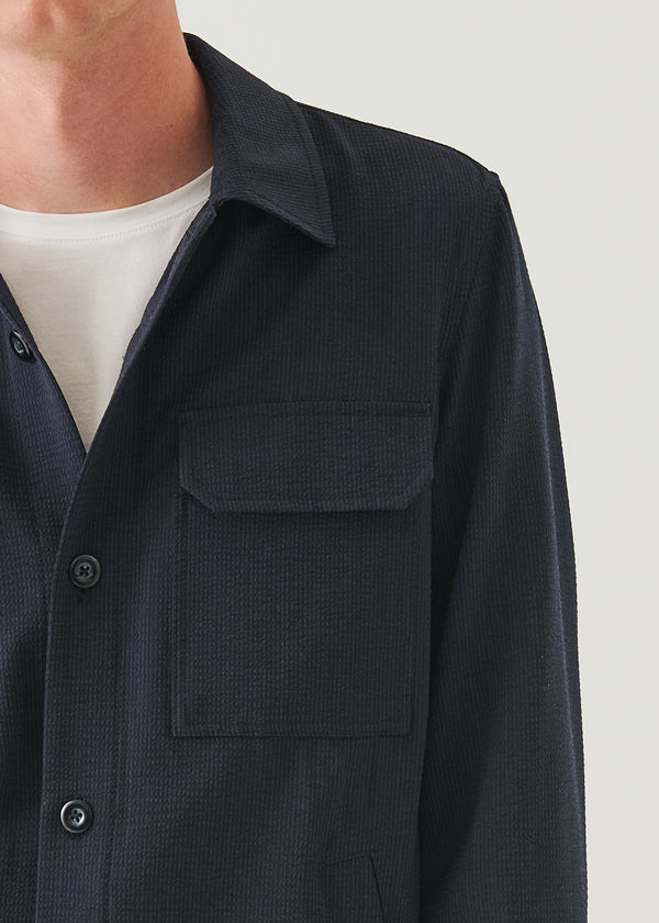 Wool Blend Shirt Jacket
