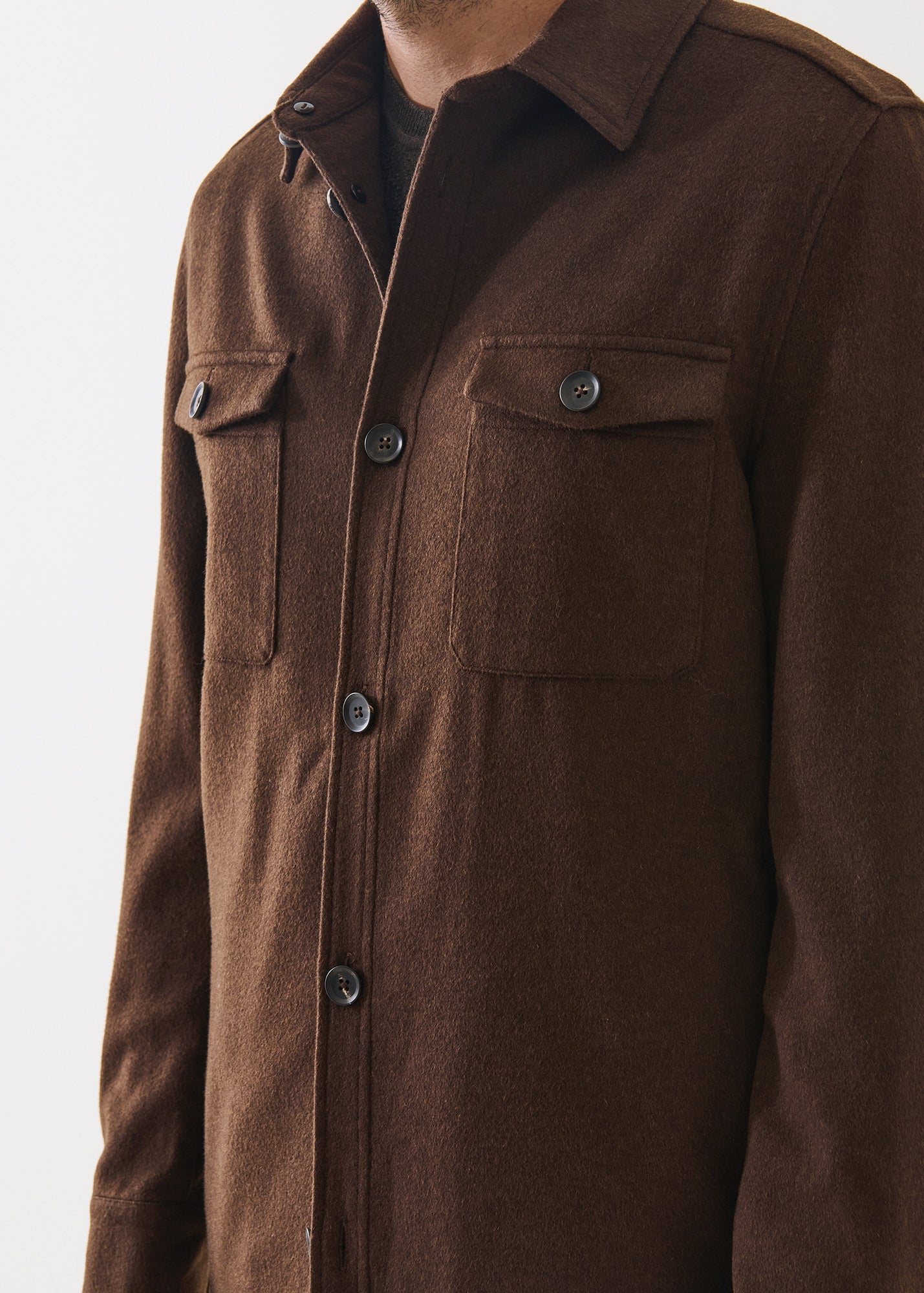 Wool Silk Utility Jacket