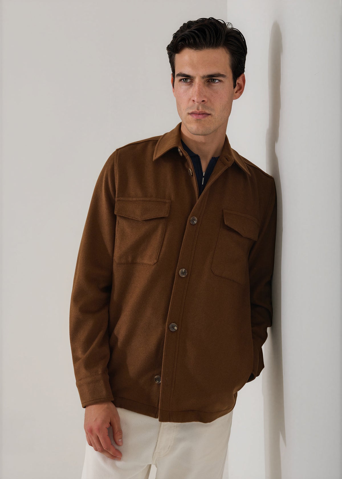 Wool Silk Utility Jacket - PATRICK ASSARAF