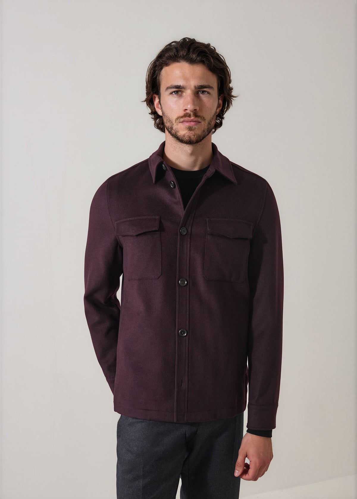 Wool Silk Utility Jacket - PATRICK ASSARAF