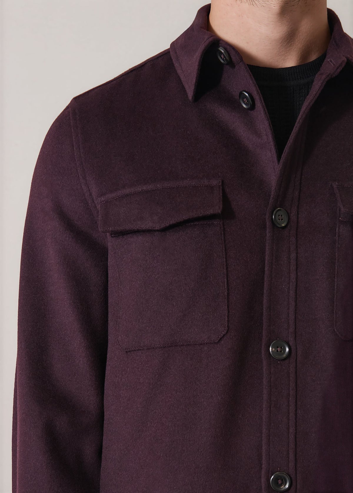 Wool Silk Utility Jacket - PATRICK ASSARAF