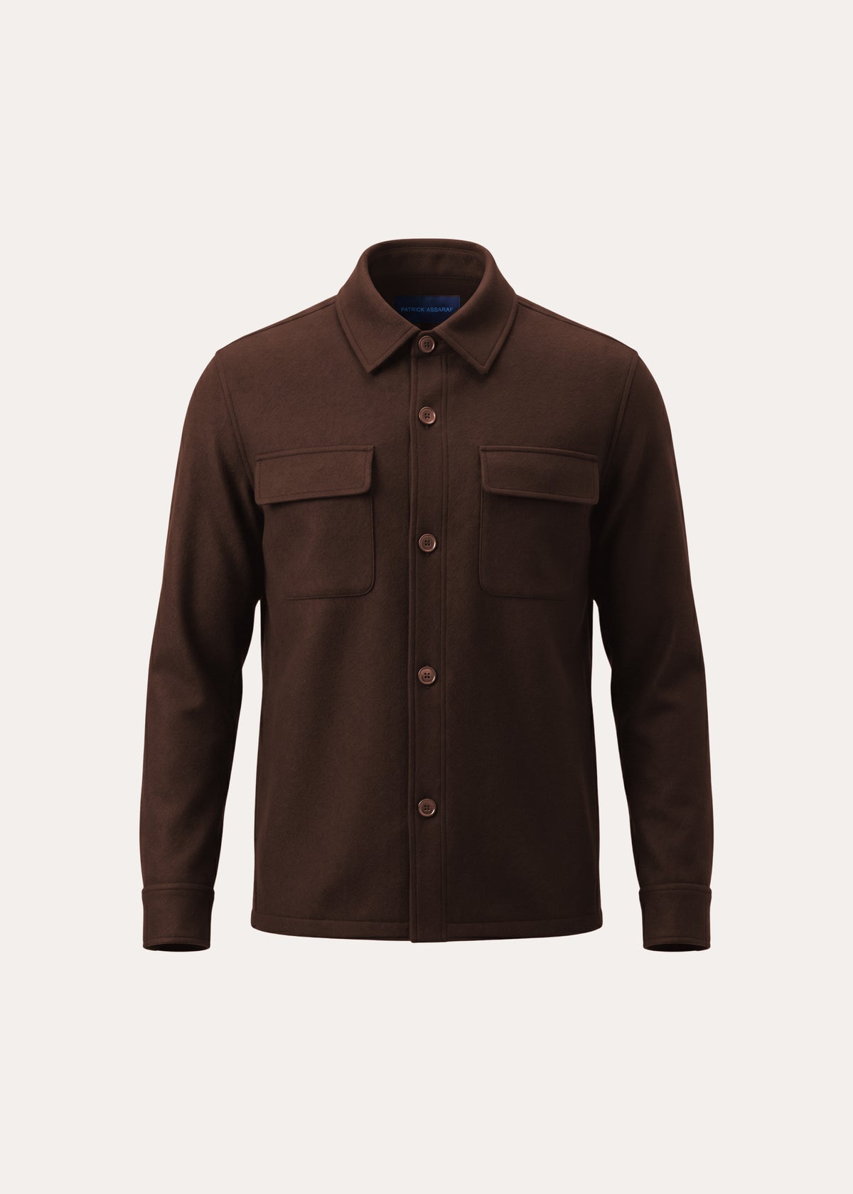 Wool-Silk Utility Shirt Jacket - PATRICK ASSARAF