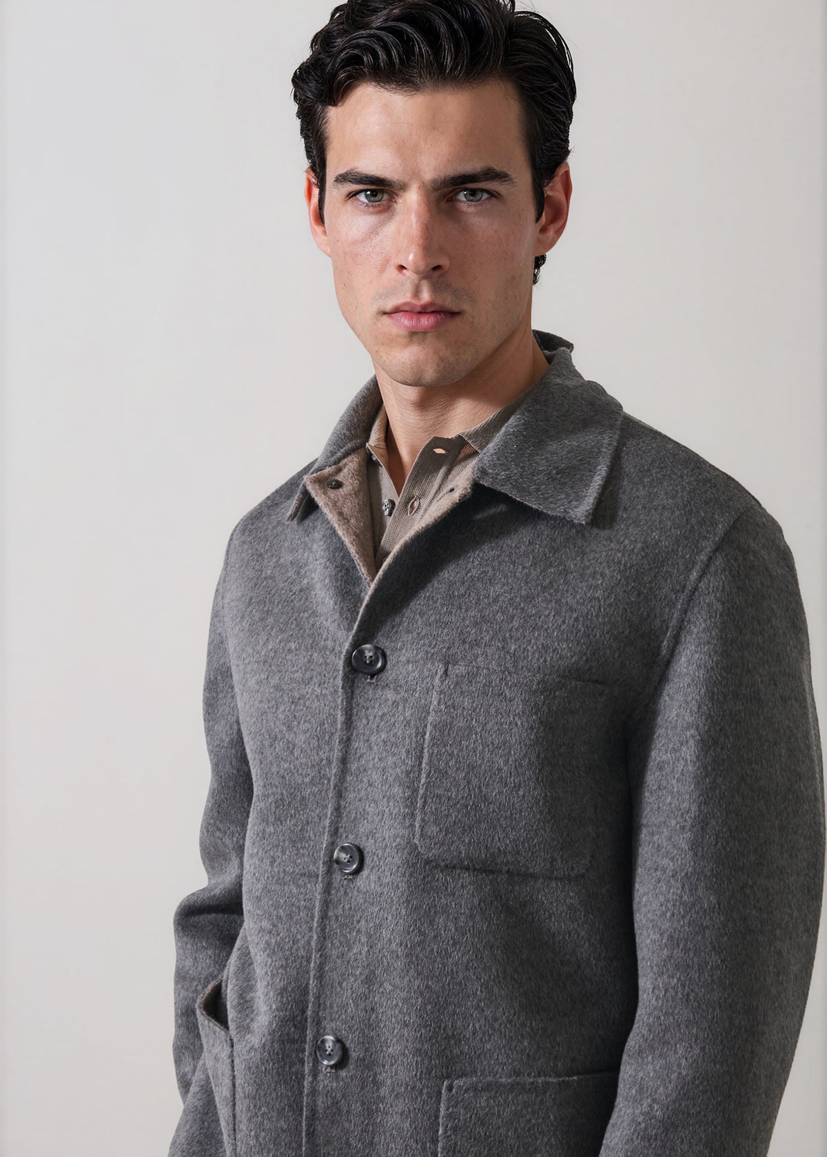 Wool-Cashmere Chore Jacket - PATRICK ASSARAF