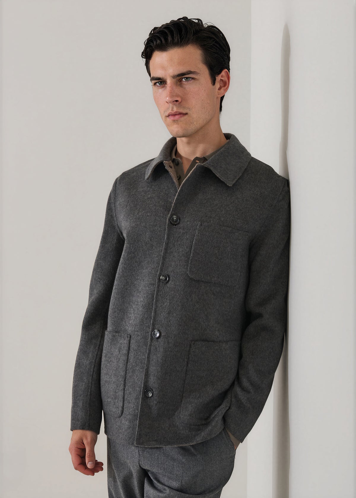 Wool-Cashmere Chore Jacket - PATRICK ASSARAF