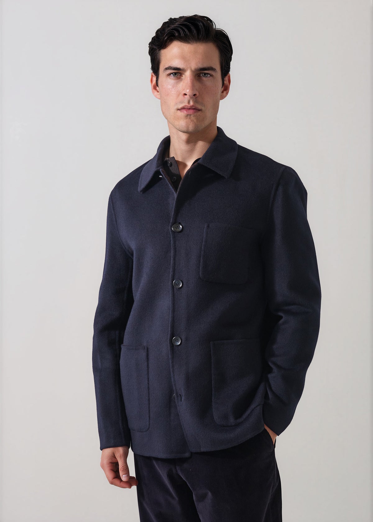 Wool-Cashmere Chore Jacket - PATRICK ASSARAF