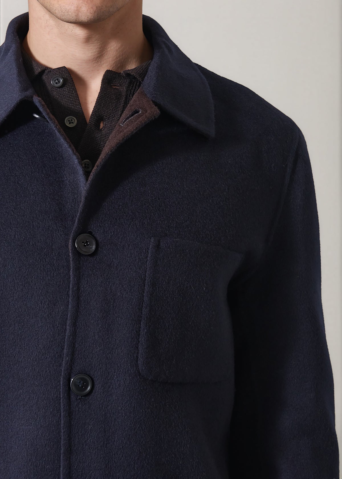 Wool-Cashmere Chore Jacket - PATRICK ASSARAF