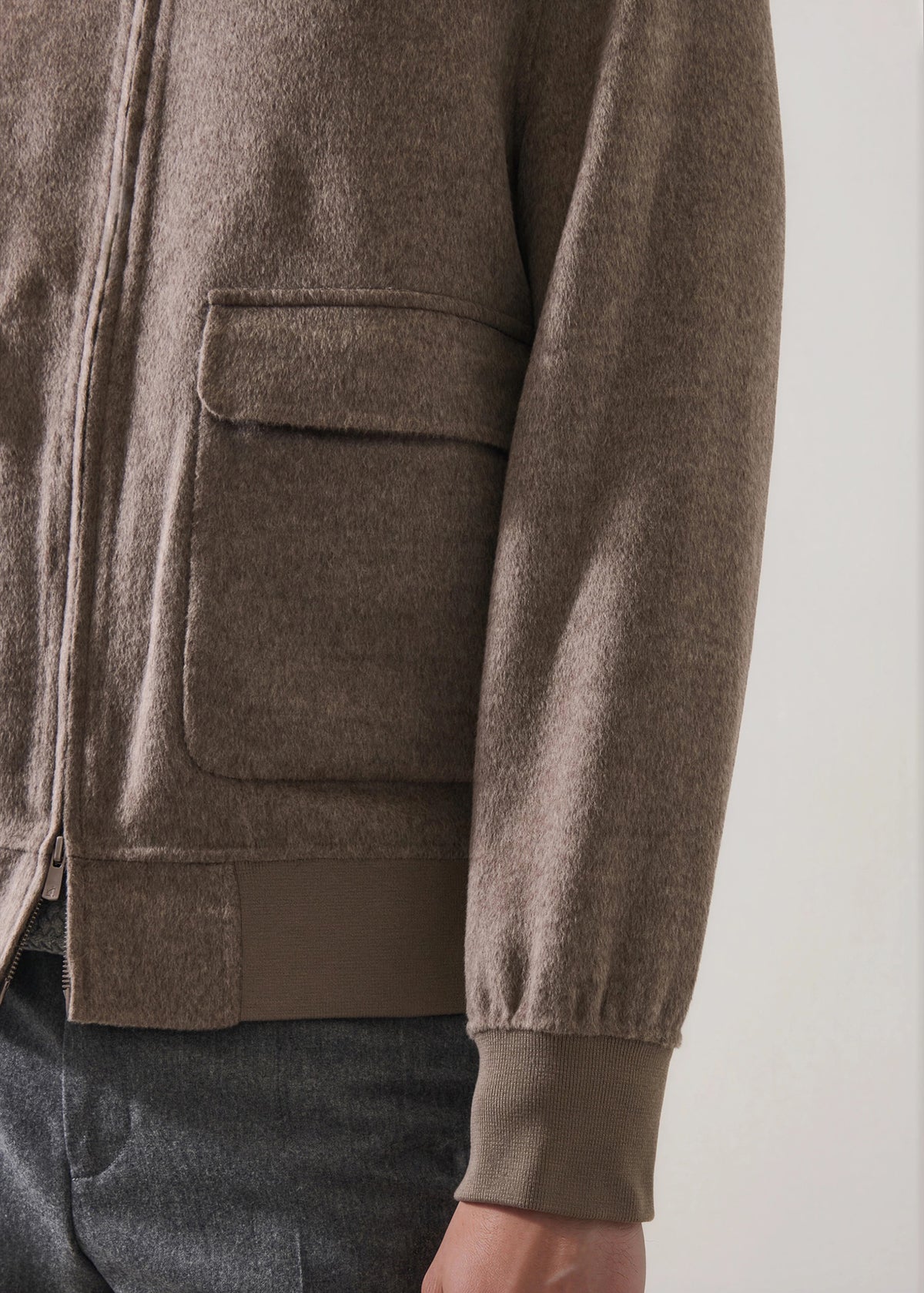 Wool-Cashmere Bomber Jacket - PATRICK ASSARAF
