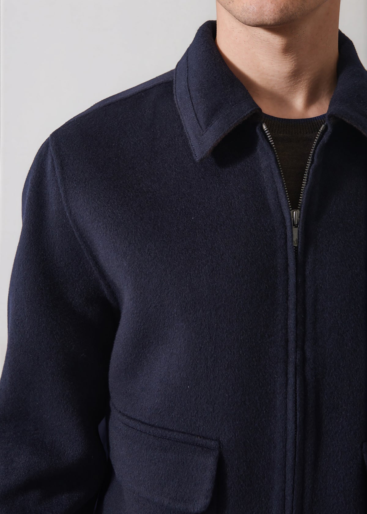 Wool-Cashmere Bomber Jacket - PATRICK ASSARAF
