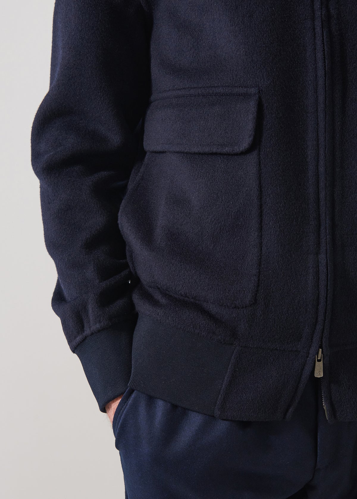 Wool-Cashmere Bomber Jacket - PATRICK ASSARAF
