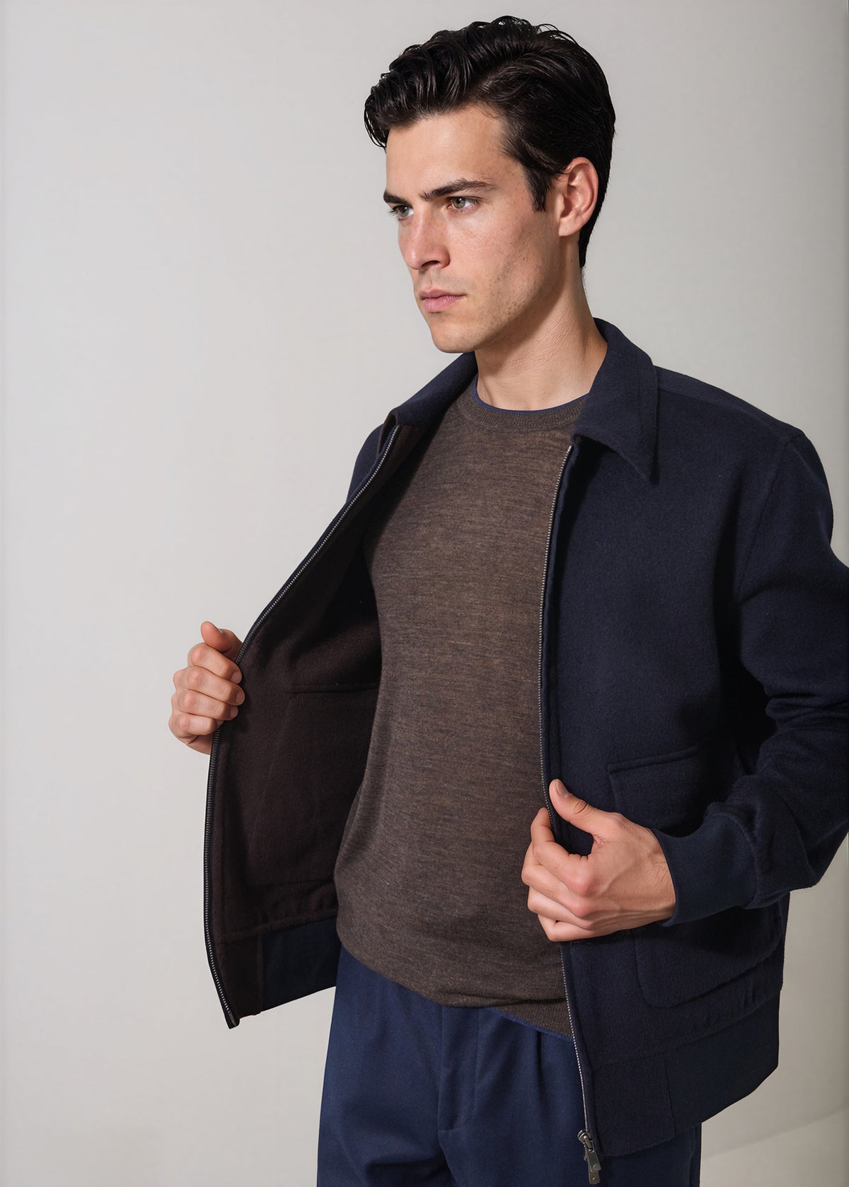 Wool-Cashmere Bomber Jacket - PATRICK ASSARAF