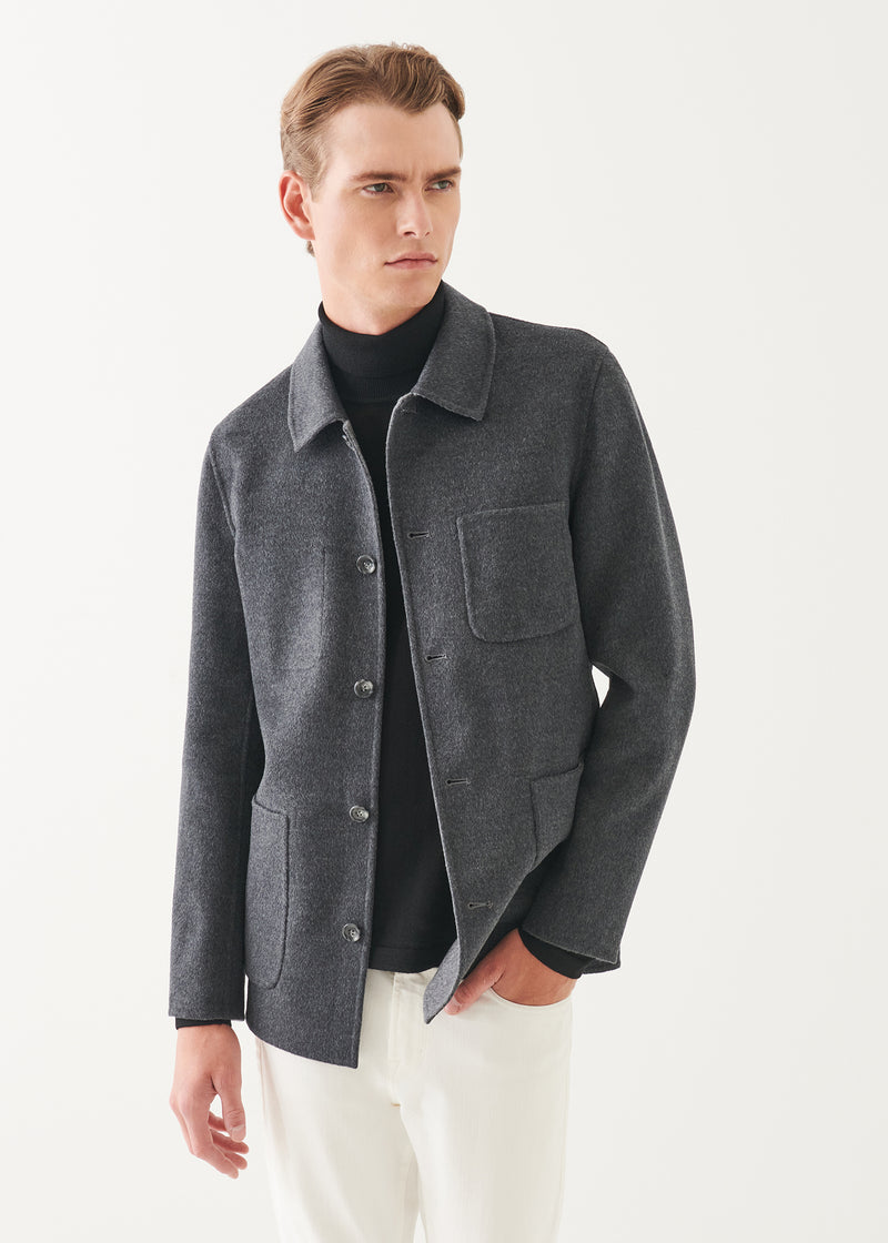 Wool Cashmere Double Face Chore Jacket