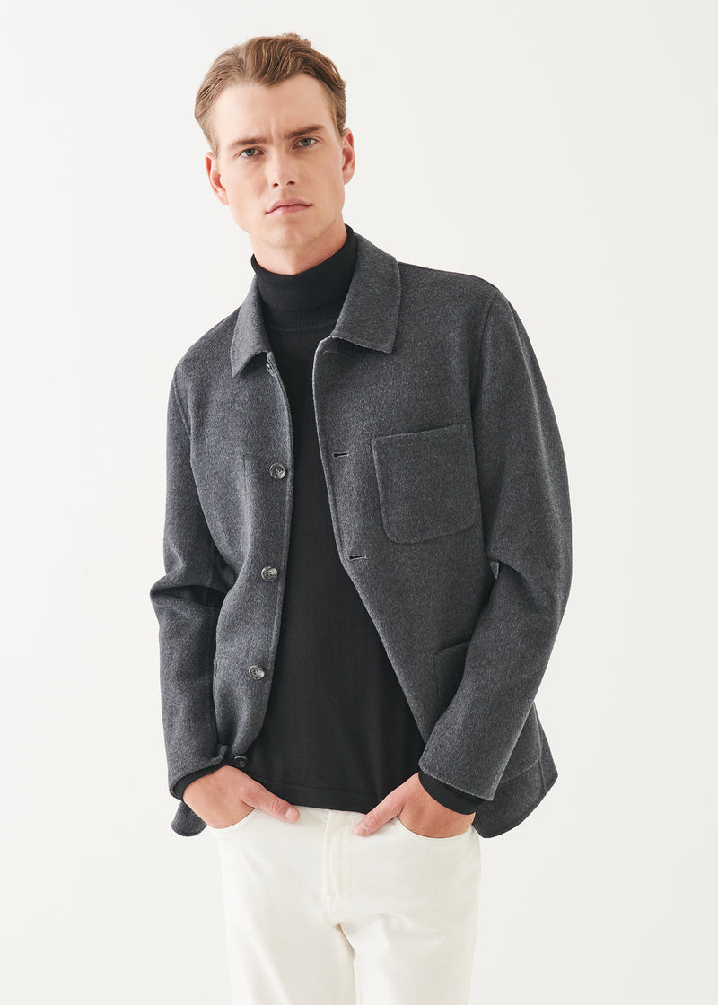 Wool Cashmere Double Face Chore Jacket