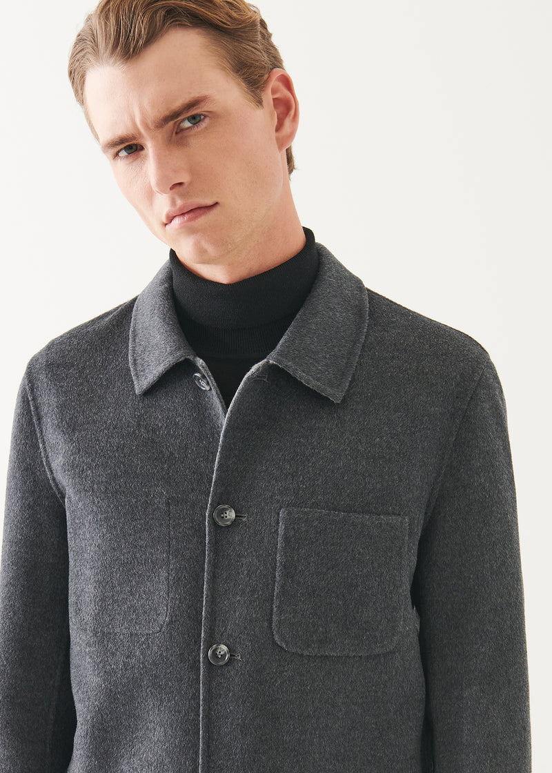 Wool Cashmere Double Face Chore Jacket