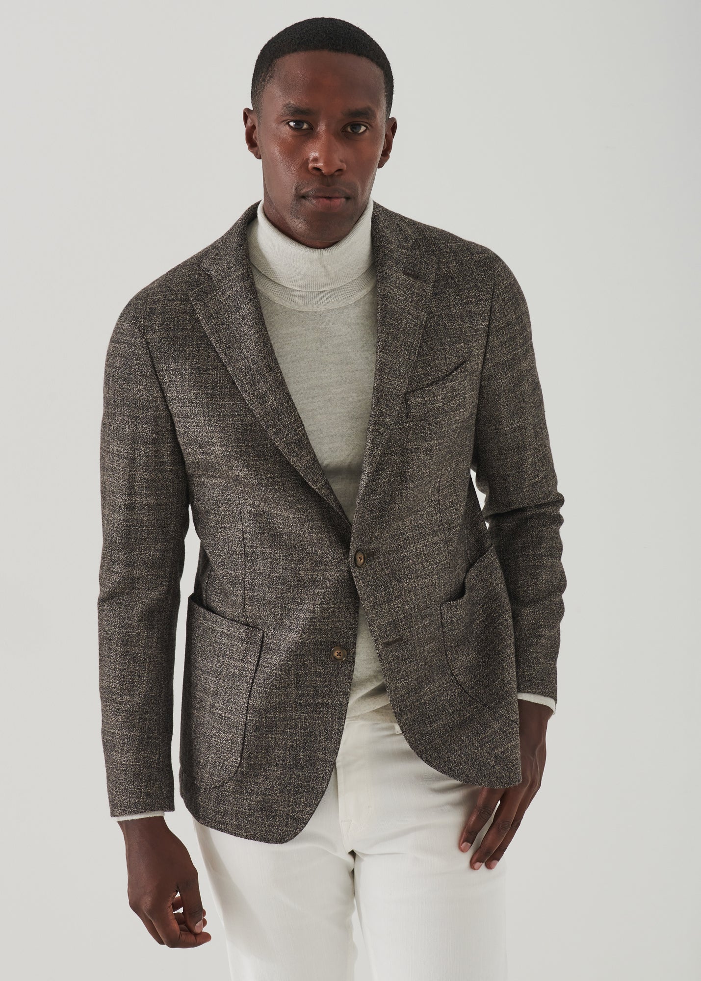 Boucle Two-Button Blazer