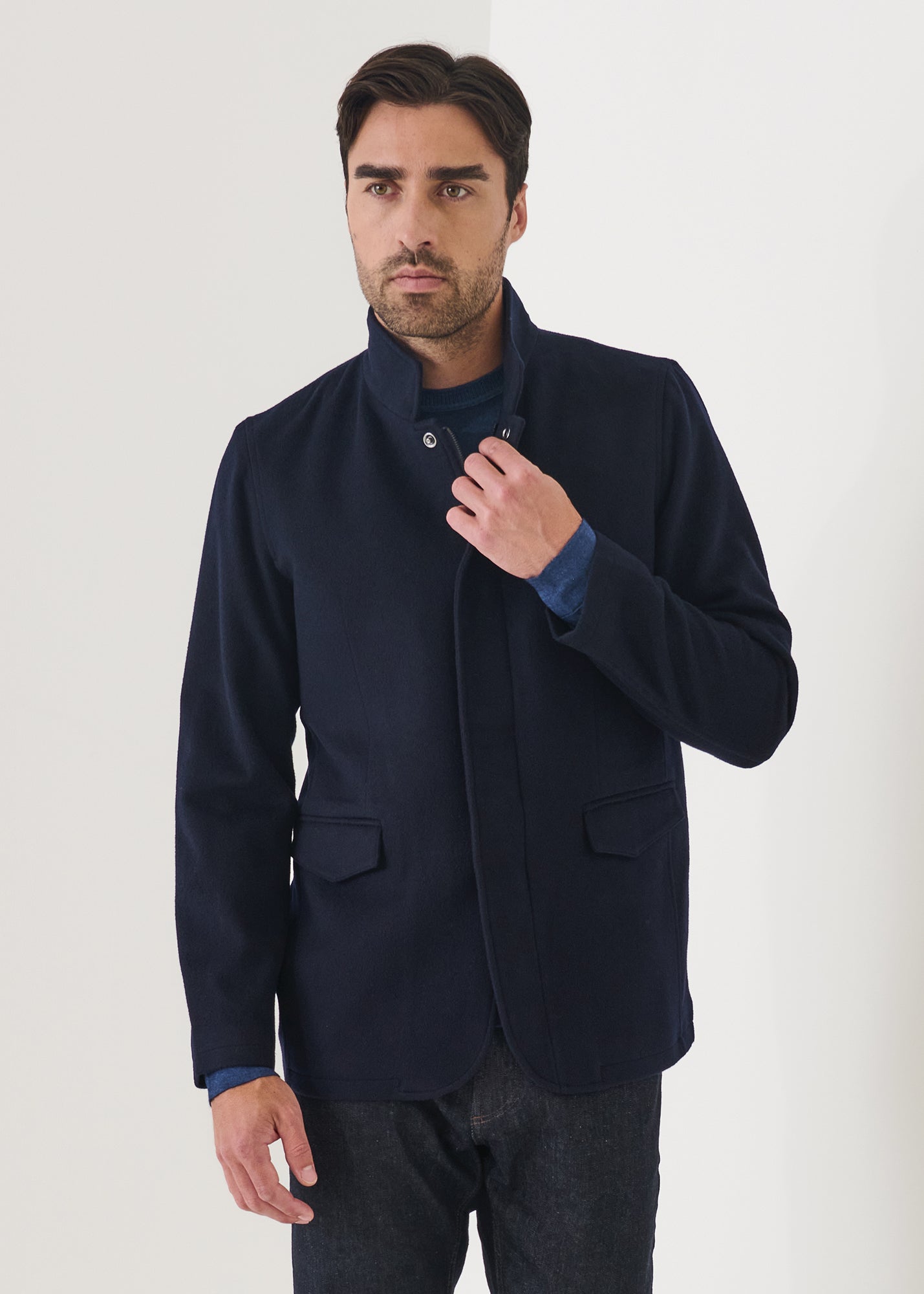 Wool Blend Hybrid Jacket - PATRICK ASSARAF