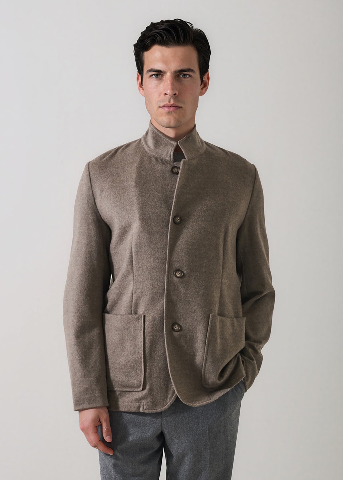 Wool-Cashmere Hybrid Jacket - PATRICK ASSARAF