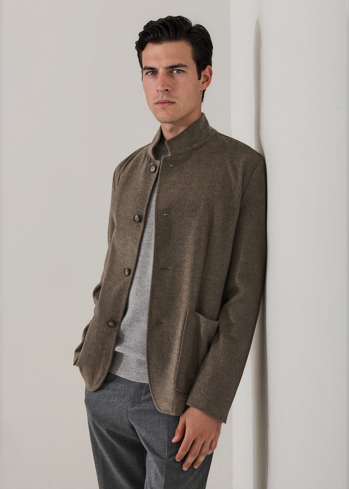 Wool-Cashmere Hybrid Jacket - PATRICK ASSARAF