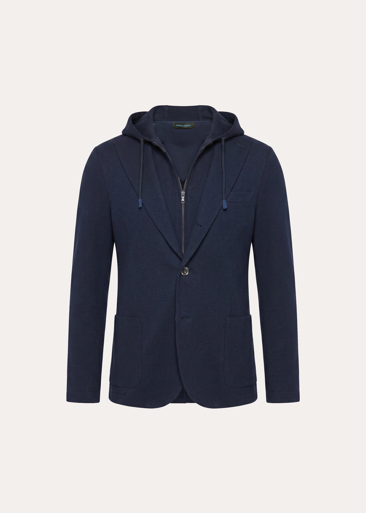 Wool Knit Removable Hood Blazer - PATRICK ASSARAF
