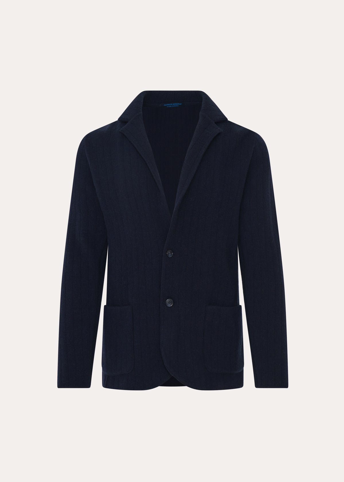 Merino-Cashmere Drop Needle Knit Blazer - PATRICK ASSARAF