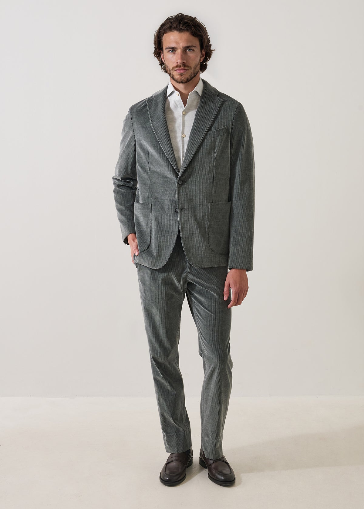 Cotton Wool Stretch Corduroy Blazer - PATRICK ASSARAF