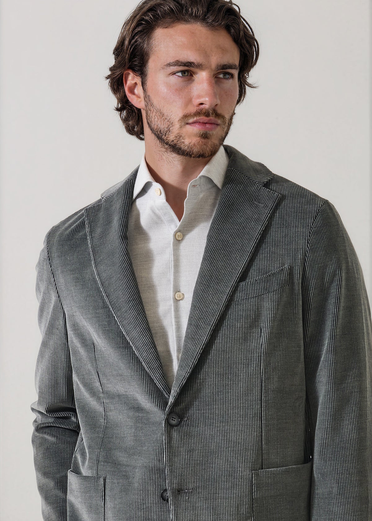 Cotton Wool Stretch Corduroy Blazer - PATRICK ASSARAF
