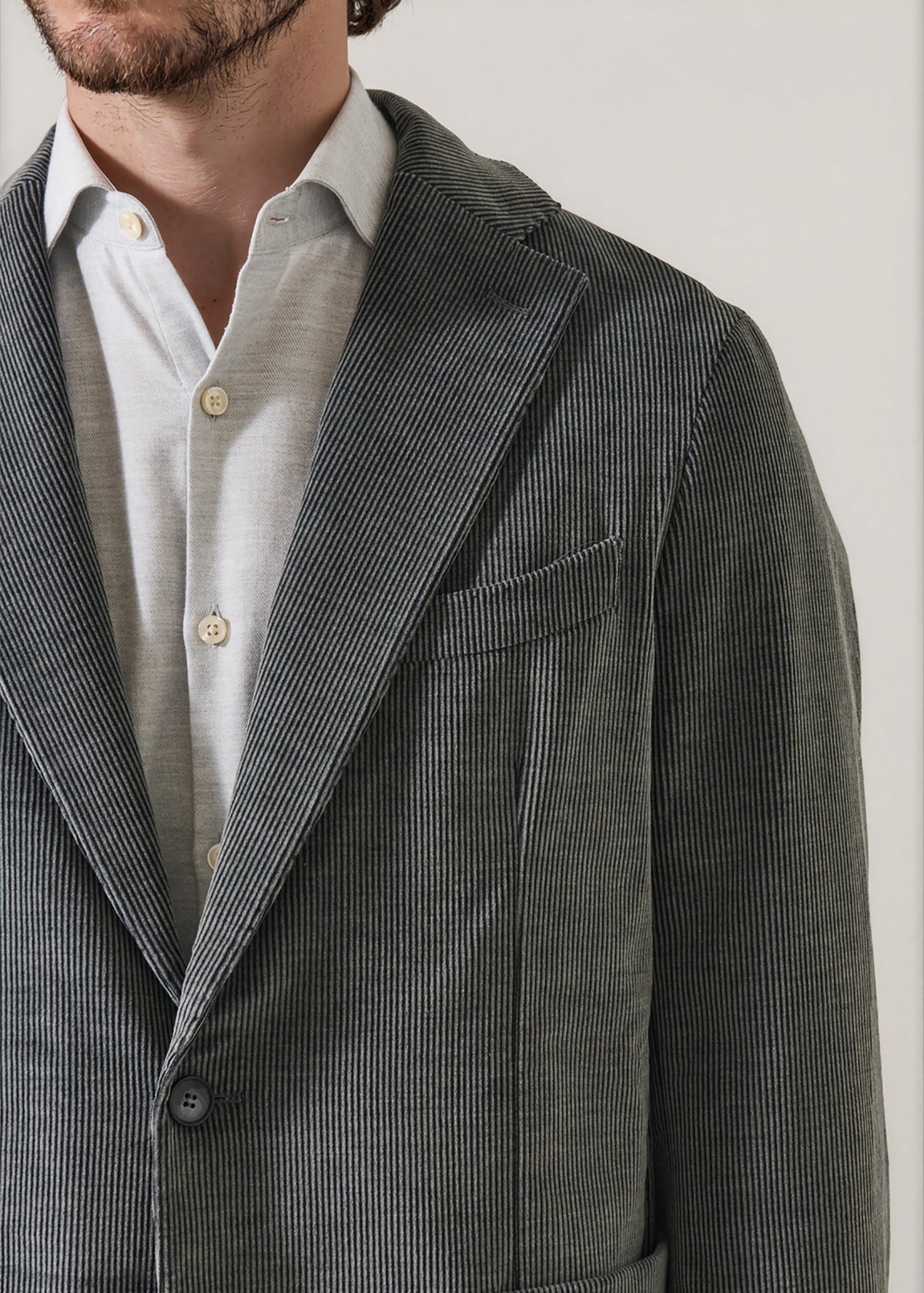 Cotton Wool Stretch Corduroy Blazer - PATRICK ASSARAF