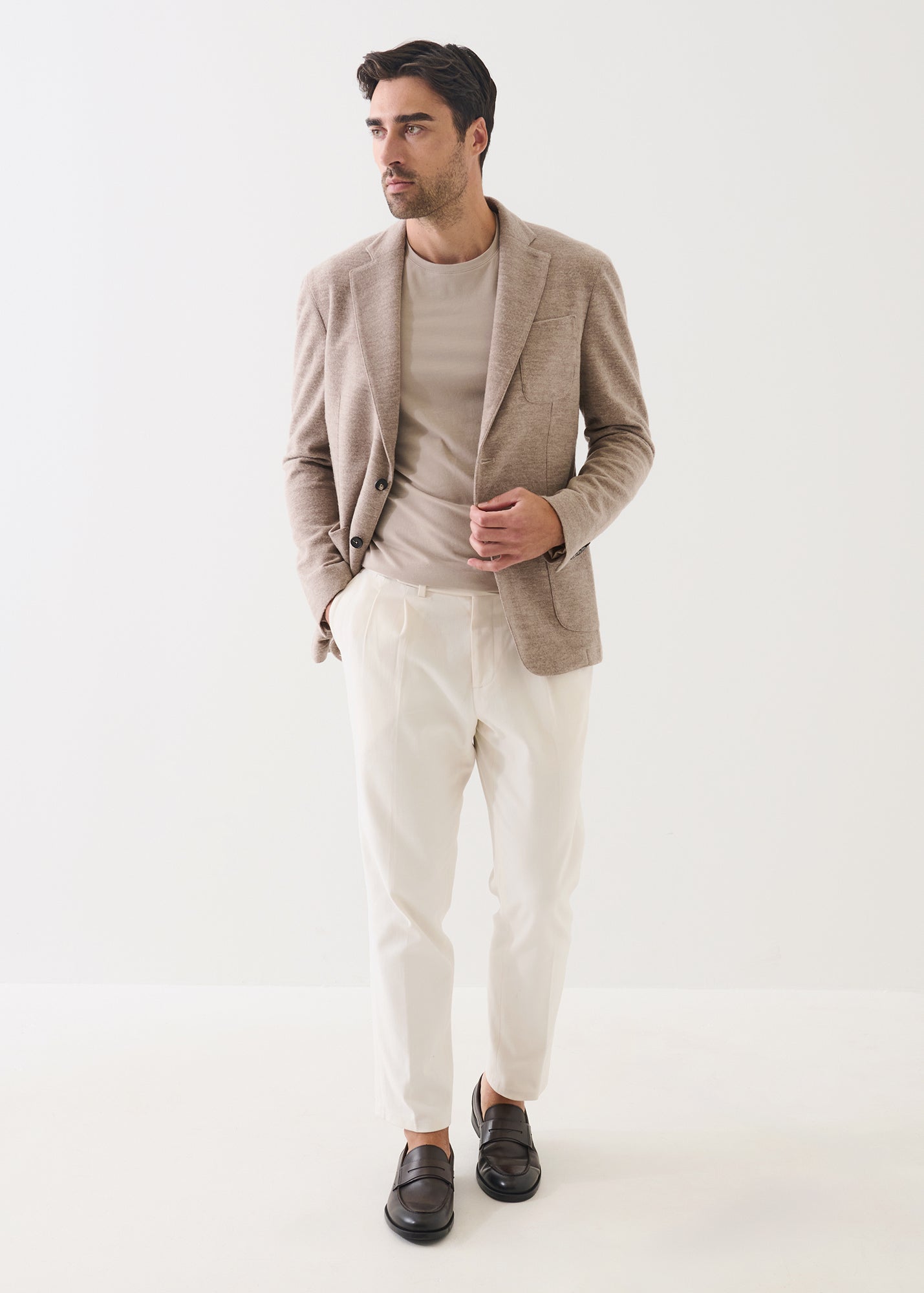 Double Face Wool Two Button Blazer - PATRICK ASSARAF