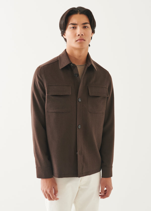 CASHMERE SHIRT JACKET