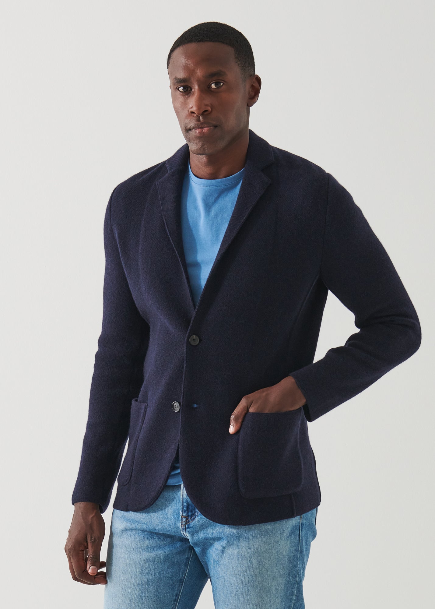 ECO-CASHMERE SWEATER JACKET | PATRICK ASSARAF.