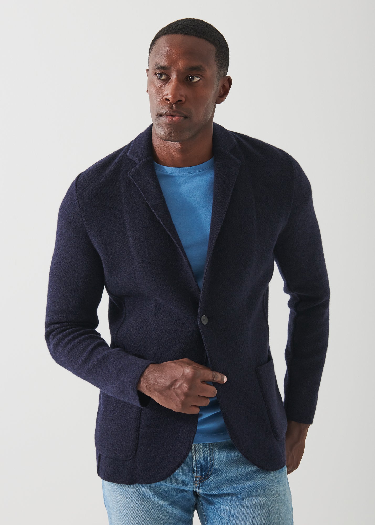 ECO-CASHMERE SWEATER JACKET | PATRICK ASSARAF.