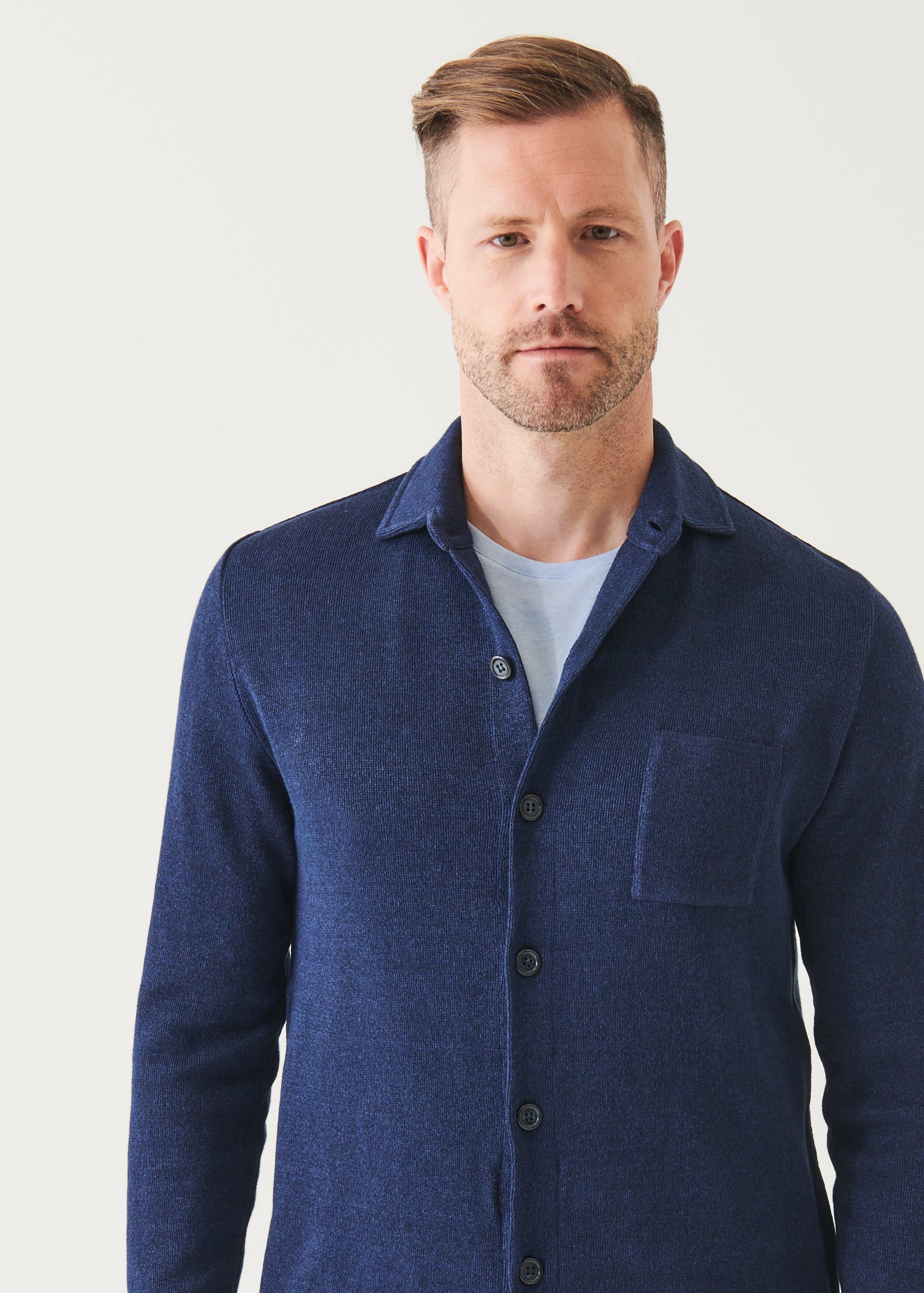 LINEN COTTON BLEND SHIRT JACKET | PATRICK ASSARAF.