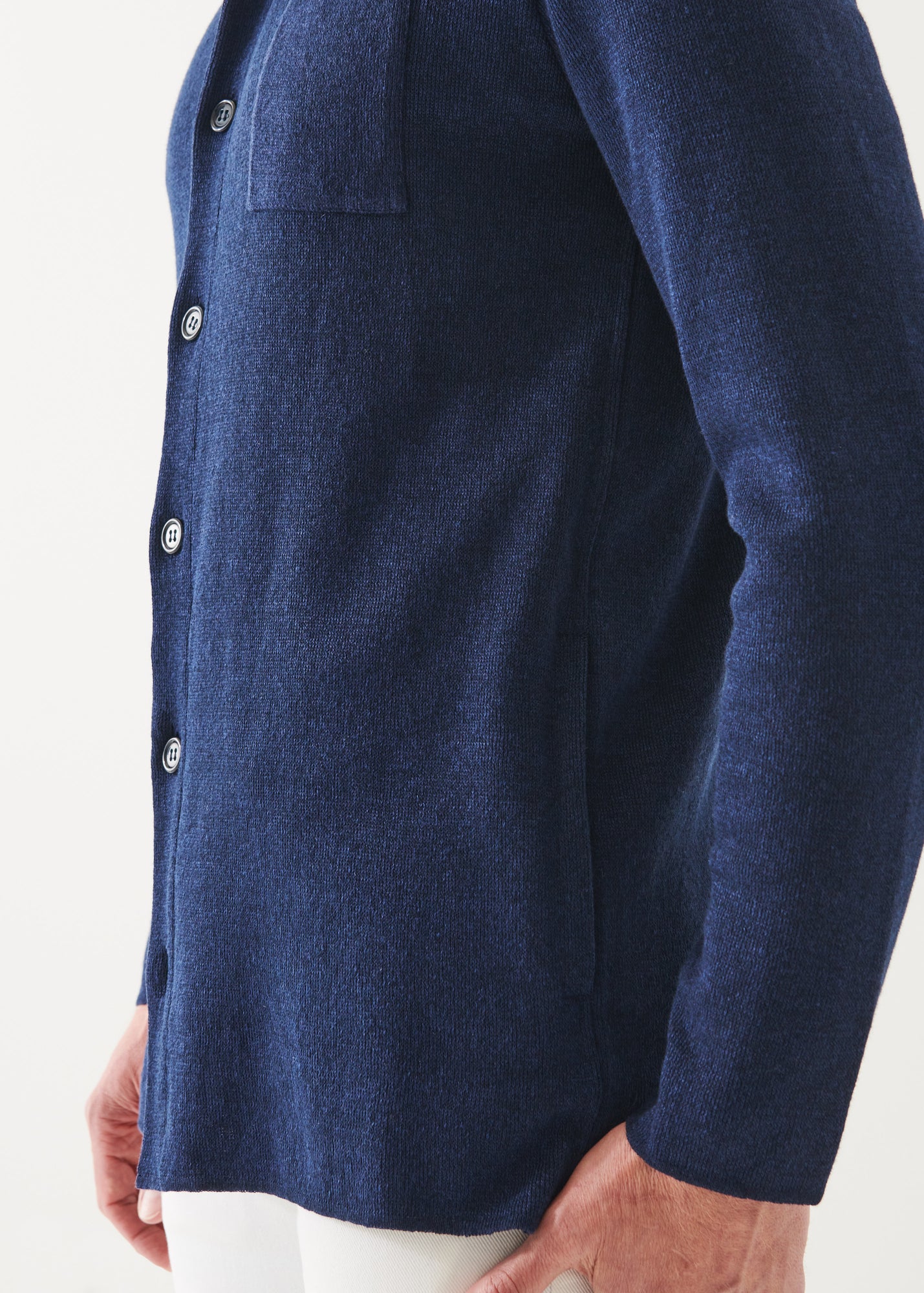 LINEN COTTON BLEND SHIRT JACKET | PATRICK ASSARAF.