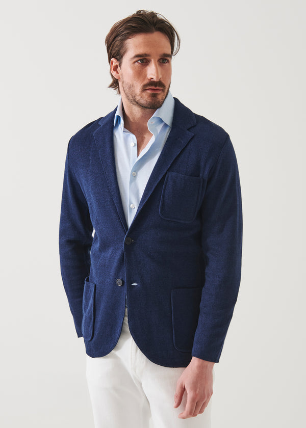 LINEN COTTON BLEND BLAZER