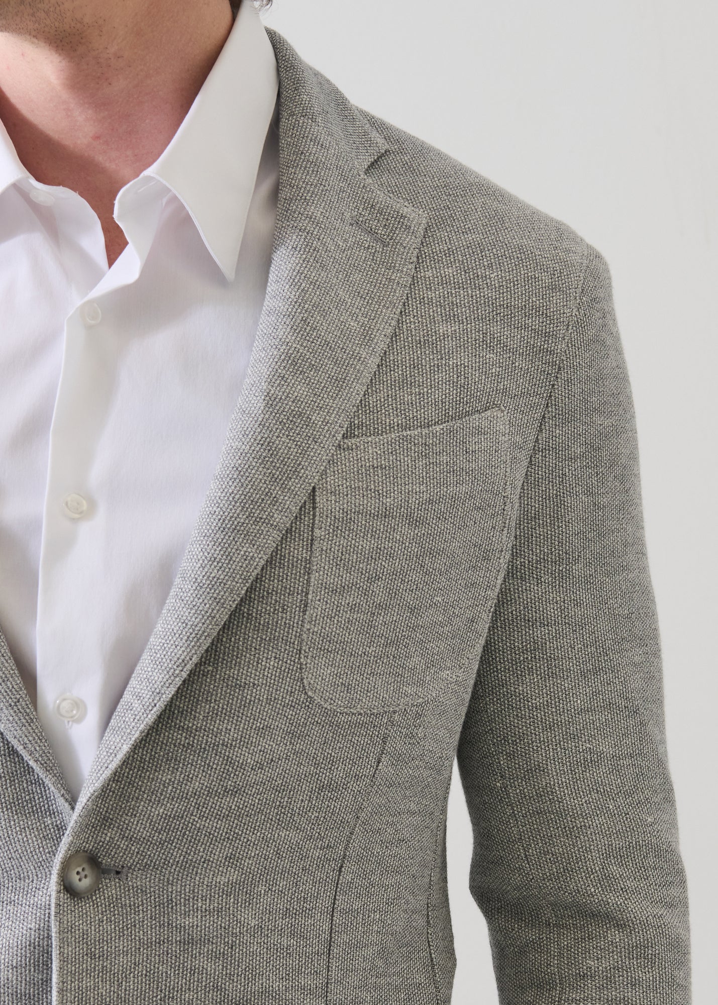 Double Face Cotton-Linen Knit Blazer - PATRICK ASSARAF