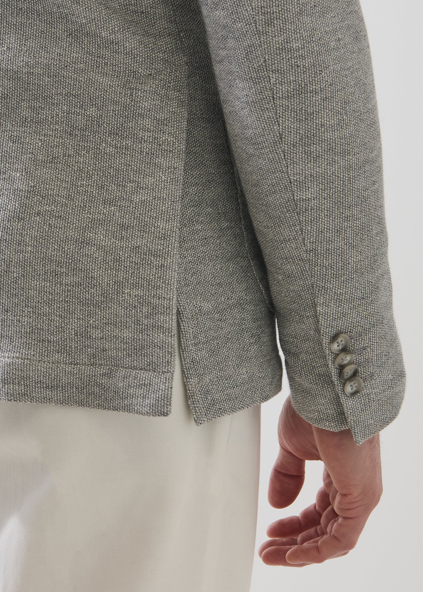 Double Face Cotton-Linen Knit Blazer - PATRICK ASSARAF