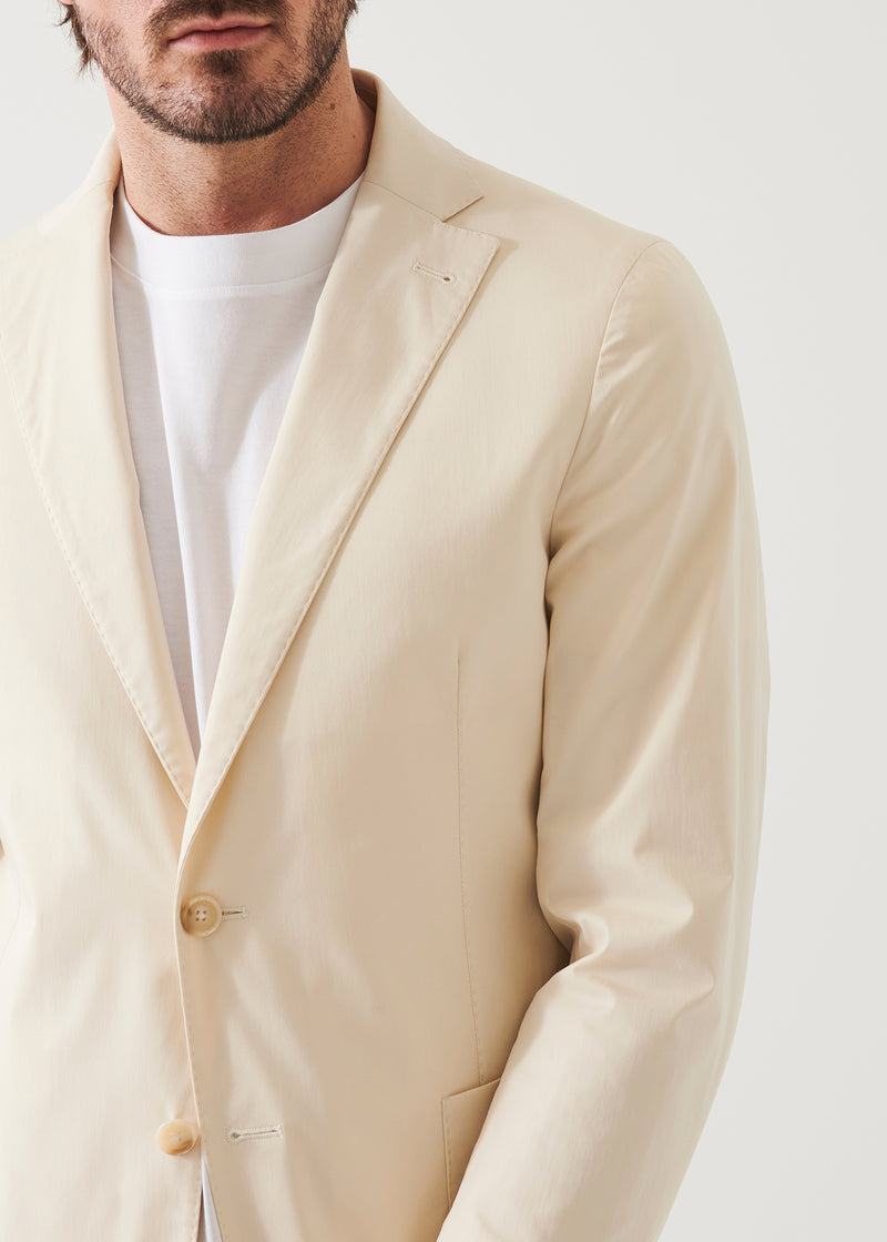 Cotton Stretch Two-Button Blazer