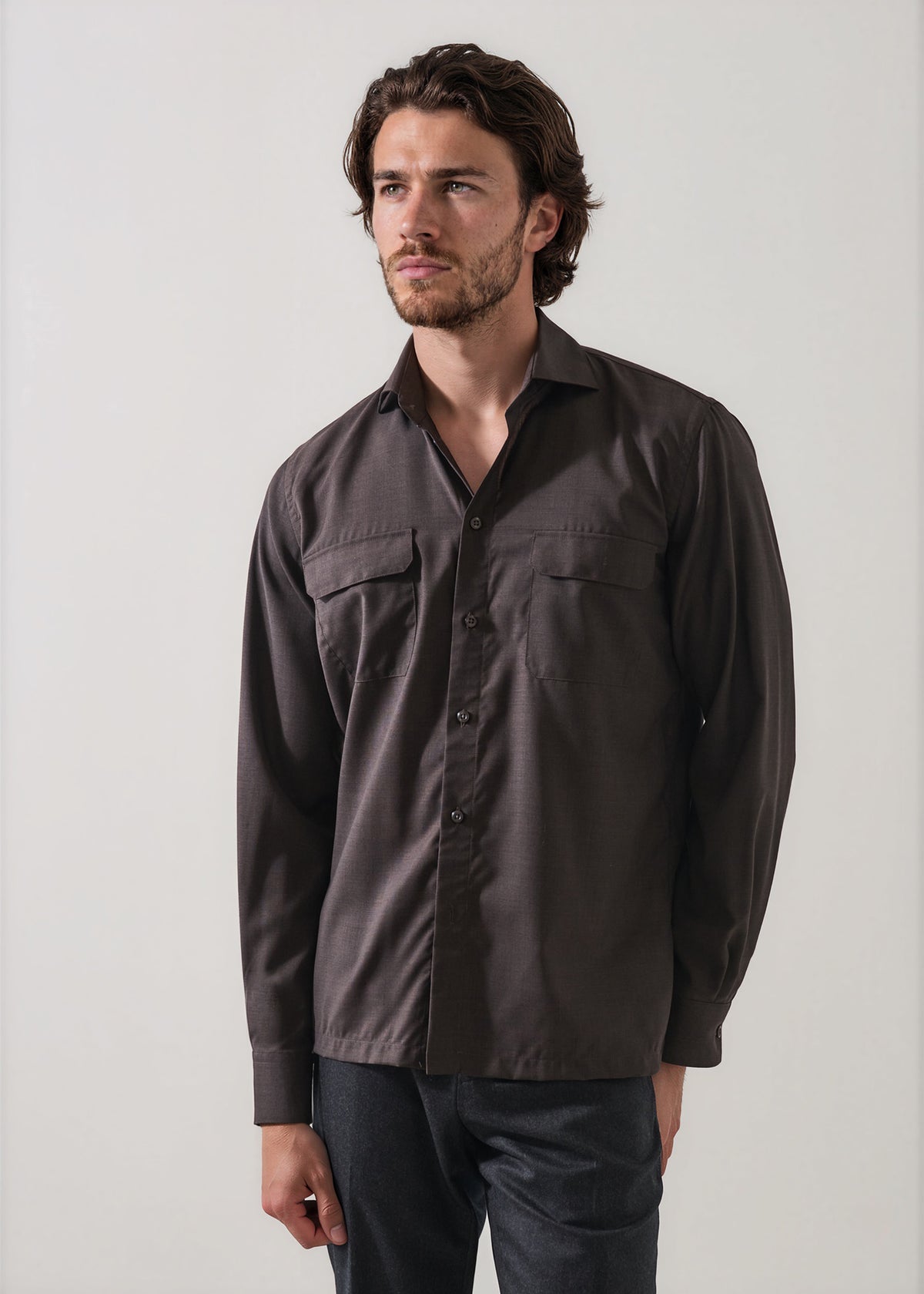 Active Wool Utility Overshirt - PATRICK ASSARAF