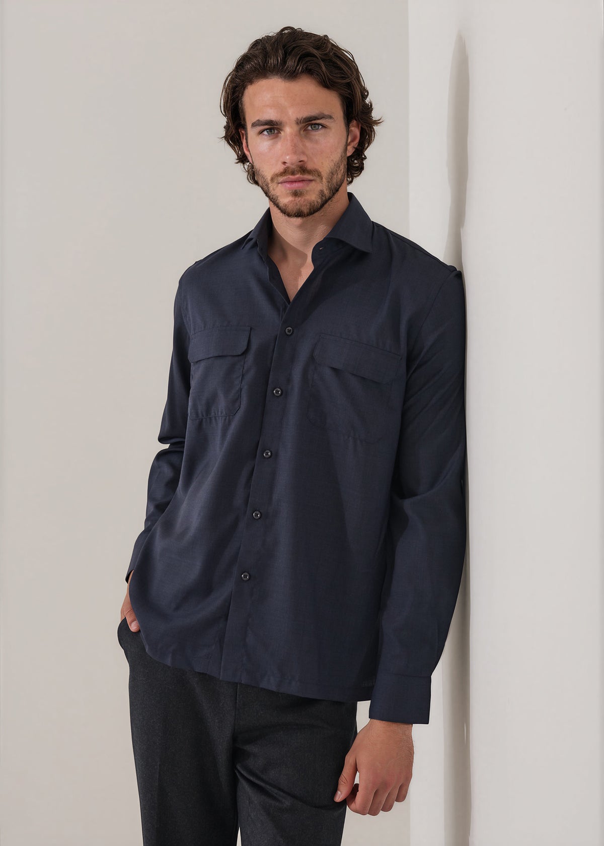 Active Wool Utility Overshirt - PATRICK ASSARAF